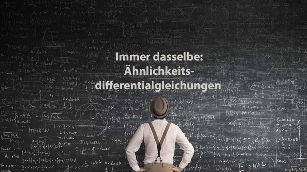 Mathematik 2 | Immer dasselbe: Ähnlichkeitsdifferentialgleichungen