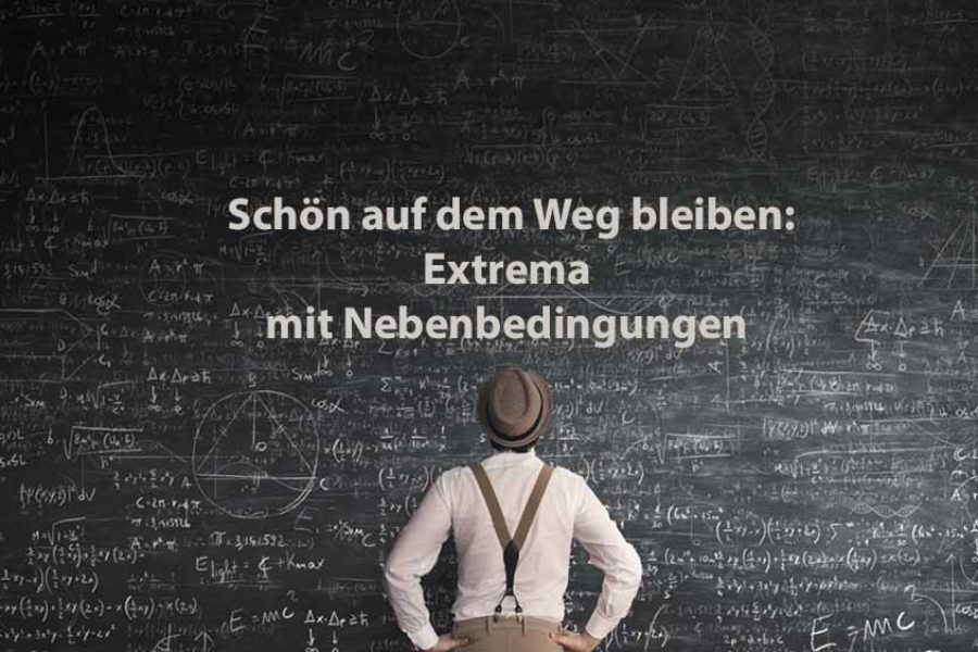 Mathematik 2 | Schön auf dem Weg bleiben: Extrema mit Nebenbedingungen