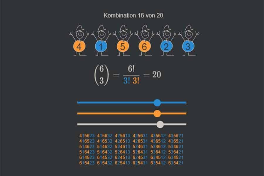 Interaktiv: Binomialkoeffizienten erklärt